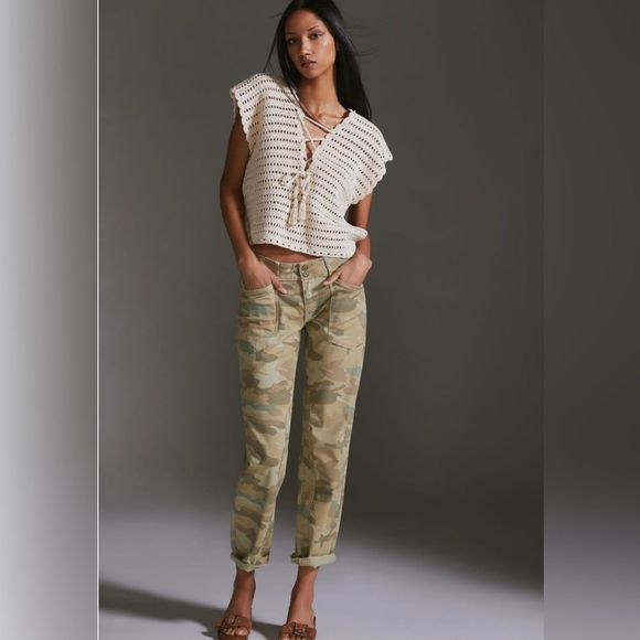 Anthropologie Denim - Anthropologie Pilcro The Wanderer Cargo Camo pants.  25